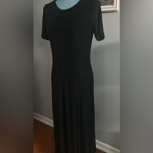 Carole Little Dress Black Rounded Neck Maxi Length SIZE 10 EUC - Picture 2 of 8
